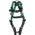 MSA 10197207 Fall Protection Harnesses: 400 Lb, Vest Style, Size Standard, Polyester, Back