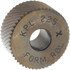 MSC KPLX225BN Beveled Face Knurl Wheel: 3/4" Dia, 90 ° Tooth Angle, 25 TPI, Diagonal, Cobalt