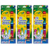 EDUCATORS RESOURCE BIN588703-3 Crayola Pip Squeaks Washable Markers, Assorted Colors, 16 Markers Per Box, Set Of 3 Boxes