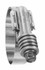 IDEAL TRIDON 4580051 Worm Gear Clamp: SAE 812, 7-1/4 to 8-1/8" Dia, Stainless Steel Band