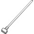 Rubbermaid Commercial Products Rubbermaid Commercial H236000000 Rubbermaid Commercial Gripper 60" Vinyl/Aluminum Wet Mop Handle