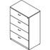 Lorell 34386 Lorell Essentials Series 4-Drawer Lateral File