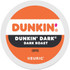 Dunkin Donuts GMT12798 Beverages; Beverage Type: Coffee ; Beverage Flavor: Dark Roast ; Container Type: Pod ; Container Size: Single Serving ; For Use With: Keurig K-Cup System ; Package Quantity: 22