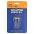 CHAMPION SPORTS INB  Inflating Needles Retail Pack - for Inflator - Nickel Plated - Silver