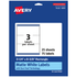 AVERY PRODUCTS CORPORATION 94251-WMP25 Avery Permanent Labels With Sure Feed, 94251-WMP25, Rectangle, 3-1/4in x 8-3/8in, White, Pack Of 75