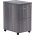 SP RICHARDS LLR69561 Lorell Essentials 22inD Vertical 2-Drawer Mobile Pedestal File Cabinet, Weathered Charcoal