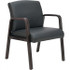 ALERA ALERL4319E Stacking Chairs; Chair Type: Guest Chair ; Type: Guest Chair ; Arms Included: Yes ; Seat Material: Soft Leather ; Color: Black ; Frame Color: Black