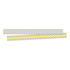 BARKER CREEK PUBLISHING, INC. BC3691 Barker Creek Double-Sided Border Strips, 3in x 35in, Chevron Gray/Yellow, Set Of 24