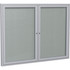 Ghent Manufacturing, Inc Ghent PA23648VX-193 Ghent 2 Door Enclosed Vinyl Bulletin Board with Satin Frame