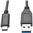 Tripp Lite by Eaton U428-003-G2 Eaton Tripp Lite Series USB-C to USB-A Cable (M/M), USB 3.2 Gen 2 (10 Gbps), Thunderbolt 3 Compatible, 3 ft. (0.91 m)
