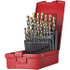 DORMER 5967689 Drill Bit Set: Jobber Length Drill Bits, 25 Pc, 118 °, High Speed Steel