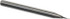 M.A. Ford. 12102100 Square End Mill: 0.021'' Dia, 1/16'' LOC, 1/8'' Shank Dia, 1-1/2'' OAL, 2 Flutes, Solid Carbide