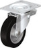 Blickle 487041 Swivel Top Plate Caster: Solid Rubber, 5" Wheel Dia, 1-37/64" Wheel Width, 550 lb Capacity, 6-7/64" OAH