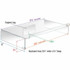 Kantek, Inc Kantek AMS300 Kantek Acrylic Monitor Stand with Keyboard Storage