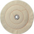 Dico 7000019 Unmounted Cushion Sewn Buffing Wheel: 10" Dia, 1/2" Thick, 1" Arbor Hole Dia