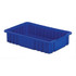 LEWISBins+ NDC2035 BLUE Polyethylene Dividable Storage Tote: 40 lb Capacity