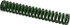 Associated Spring Raymond 106-212 Die Spring: 1/2" Hole Dia, 9/32" Rod Dia, 3" Free Length, Green