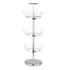 HONEY-CAN-DO INTERNATIONAL, LLC SHO-01482 Honey-Can-Do 3-Tier Revolving Shoe Tree, 39 3/8inH x 11 1/2inW x 11 1/2inD, Chrome