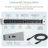 StarTech.com DK30CH2DPPD StarTech.com USB C Dock - Compatible with Windows / macOS - Supports Triple 4K Ultra HD Monitors - 60W Power Delivery - Power and Charge Laptop and Peripherals - DK30CH2DPPD