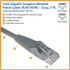 Tripp Lite by Eaton N201-007-GY Eaton Tripp Lite Series Cat6 Gigabit Snagless Molded (UTP) Ethernet Cable (RJ45 M/M), PoE, Gray, 7 ft. (2.13 m)