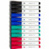 U Brands 3980U00-12 U Brands Low-Odor Dry-Erase Markers with Erasers