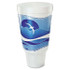 DART DCC44AJ32H Horizon Flush Fill Foam Cup, Hot/Cold, 44 oz, Ocean Blue/White, 15/Bag