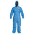 Dupont PB127SBU5X00250 Disposable Coveralls: Size 5X-Large, Film Laminate, Zipper Closure