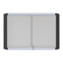 BI-SILQUE VISUAL COMM.PROD. VT640109630 MasterVision Platinum Pure Magnetic Dry-Erase Enclosed Whiteboard, Sliding Door, 36in x 48in, Aluminum Frame With Silver Finish