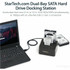StarTech.com SDOCK2U313 StarTech.com Dual-Bay USB 3.1 to SATA Hard Drive Docking Station, 2.5/3.5" SATA I/II/III, SSD/HDD Dock, USB Hard Drive Bay, Top-Loading