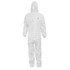 General Electric GW9043XL Disposable Coveralls: Airborne Particulates Chemicals & Liquids, Size 3X-Large, Microporous Film, Zipper Closure