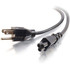 LASTAR INC. 27400 C2G 6ft Laptop Power Cord - 18 AWG - NEMA 5-15P to IEC320C5 - Replacement power cord for many laptops