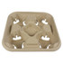 BOARDWALK 4CUPCARRIER  4-Cup Trays, 2in x 8 7/8in, Kraft, Pack Of 300 Trays