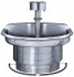 Bradley S93-529 Semi-Circular, Foot-Controlled, Internal Drain, 36" Diam, 3 Person Capacity, Stainless Steel, Wash Fountain