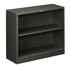 HNI CORPORATION S30ABC,S HON Brigade Steel Modular Shelving Bookcase, 2 Shelves, 29inH x 34-1/2inW x 12-5/8inD, Charcoal