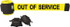 Banner Stakes MH5005 Magnetic Wall Mount Barrier: Black on Yellow, 30' Long, 2-1/2" Wide