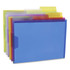 TOPS BRANDS 52565 Pendaflex Poly View Folders, 1in Expansion, Letter Size, Assorted Colors, Pack Of 6 Folders