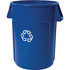 Rubbermaid Commercial Products Rubbermaid Commercial 264307BLUCT Rubbermaid Commercial Brute 44-Gallon Vented Recycling Containers