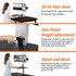 Victor Technology, LLC Victor DC450 Victor High Rise Electric Dual Monitor Standing Desk Workstation