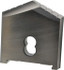 Allied Machine and Engineering 10244-0210 Spade Drill Insert: 2-5/16" Dia, Seat Size D, Powdered Metal, 130 ° Point