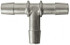 MSC T0-10SS Barbed Tube Tee: 5/8" Barbs