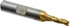 Cleveland C39671 Square End Mill: 3/16'' Dia, 1/2'' LOC, 3/8'' Shank Dia, 2-3/8'' OAL, 3 Flutes, High Speed Steel