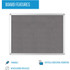 Bi-silque S.A Bi-silque FA05429214 Bi-silque Ayda Fabric 36"W Bulletin Board