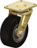 Blickle 32466 Swivel Top Plate Caster: Solid Rubber, 8" Wheel Dia, 3-9/64" Wheel Width, 1,870 lb Capacity, 10-1/32" OAH