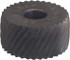 MSC PHRV212FNC Convex Knurl Wheel: 1-1/4" Dia, 90 ° Tooth Angle, 12 TPI, Diagonal, Cobalt