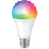 SUPERSONIC INC. SC-846SB Supersonic WiFi LED Smart Bulb with Voice Control - 9 W - 230 V AC, 120 V AC - 820 lm - RGB Light Color - 25000 Hour - 10340.3 deg.F (5726.8 deg.C), 12140.3 deg.F (6726.8 deg.C) Color Temperature - 80 CRI - Alexa, Google Assi