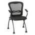 OFFICE STAR PRODUCTS Office Star 84440-30  Pro-Line II Deluxe Folding Chairs With ProGrid Back, Black/Titanium, Set Of 2
