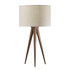 ADESSO INC Adesso 6423-15  Director Table Lamp, 26-1/4inH, Off-White Shade/Rosewood Base