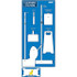 AccuformNMC Peg Boards; Board Type: Shadow Board; Material: Aluminum Composite Panel; Color: Blue; White MSCSB141ACP