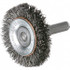 Osborn 0001654300 Wheel Brush: 3" Wheel Dia, Crimped