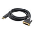 ADD-ON COMPUTER PERIPHERALS, INC. AddOn DISPORT2DVI10F-5PK  - DisplayPort cable - dual link - DisplayPort (M) to DVI-D (M) - 10 ft - black (pack of 5)